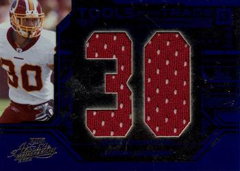 2008 Playoff Absolute Memorabilia - Tools of the Trade Material Oversize Jersey Number Blue #TOTT 68 LaRon Landry Front