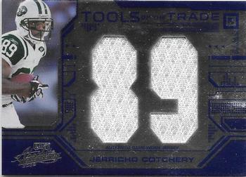 2008 Playoff Absolute Memorabilia - Tools of the Trade Material Oversize Jersey Number Blue #TOTT 73 Jerricho Cotchery Front