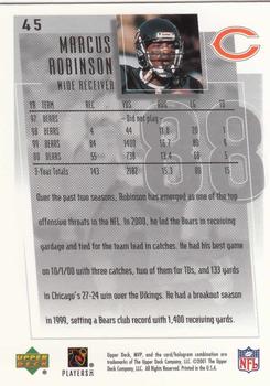 2001 Upper Deck MVP #45 Marcus Robinson Back