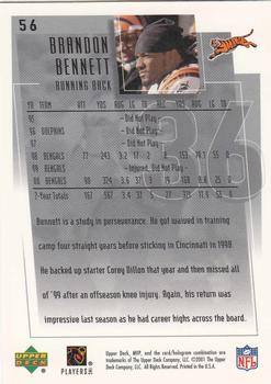 2001 Upper Deck MVP #56 Brandon Bennett Back