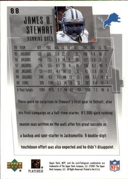 2001 Upper Deck MVP #88 James Stewart Back