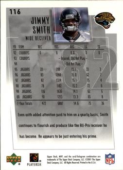 2001 Upper Deck MVP #116 Jimmy Smith Back