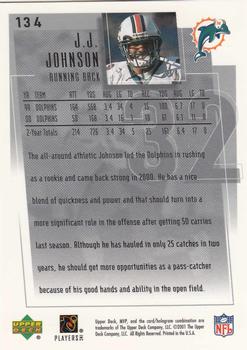 2001 Upper Deck MVP #134 J.J. Johnson Back