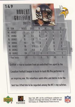 2001 Upper Deck MVP #149 Robert Griffith Back