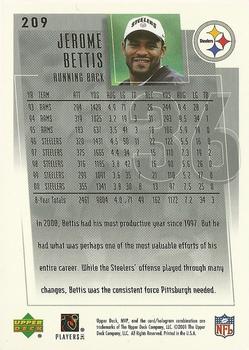2001 Upper Deck MVP #209 Jerome Bettis Back