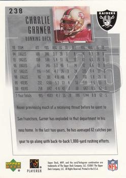 2001 Upper Deck MVP #238 Charlie Garner Back