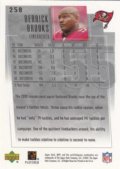 2001 Upper Deck MVP #258 Derrick Brooks Back