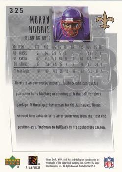 2001 Upper Deck MVP #325 Moran Norris Back