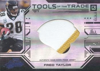 2008 Playoff Absolute Memorabilia - Tools of the Trade Material Oversize Team Logo Black #TOTT 47 Fred Taylor Front