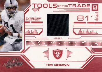 2008 Playoff Absolute Memorabilia - Tools of the Trade Material Red #TOTT 26 Tim Brown Front