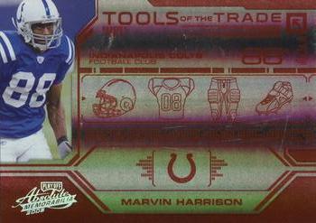 2008 Playoff Absolute Memorabilia - Tools of the Trade Red Spectrum #TOTT 10 Marvin Harrison Front