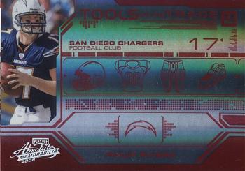 2008 Playoff Absolute Memorabilia - Tools of the Trade Red Spectrum #TOTT 37 Philip Rivers Front