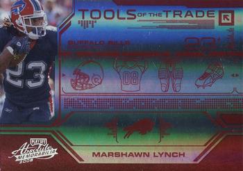 2008 Playoff Absolute Memorabilia - Tools of the Trade Red Spectrum #TOTT 48 Marshawn Lynch Front