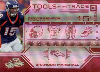 2008 Playoff Absolute Memorabilia - Tools of the Trade Red Spectrum #TOTT 49 Brandon Marshall Front