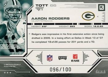 2008 Playoff Absolute Memorabilia - Tools of the Trade Red Spectrum #TOTT 66 Aaron Rodgers Back
