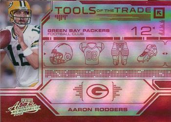 2008 Playoff Absolute Memorabilia - Tools of the Trade Red Spectrum #TOTT 66 Aaron Rodgers Front