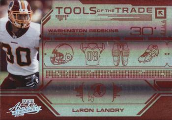 2008 Playoff Absolute Memorabilia - Tools of the Trade Red Spectrum #TOTT 68 LaRon Landry Front