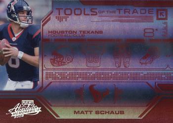 2008 Playoff Absolute Memorabilia - Tools of the Trade Red Spectrum #TOTT 71 Matt Schaub Front