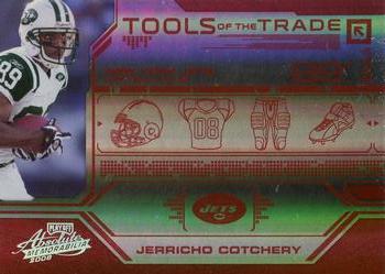 2008 Playoff Absolute Memorabilia - Tools of the Trade Red Spectrum #TOTT 73 Jerricho Cotchery Front