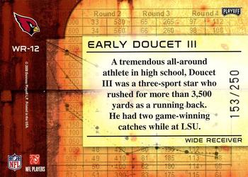 2008 Playoff Absolute Memorabilia - War Room #WR-12 Early Doucet Back