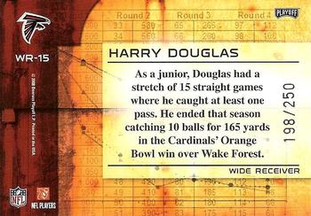 2008 Playoff Absolute Memorabilia - War Room #WR-15 Harry Douglas Back
