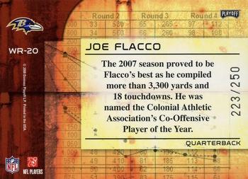 2008 Playoff Absolute Memorabilia - War Room #WR-20 Joe Flacco Back