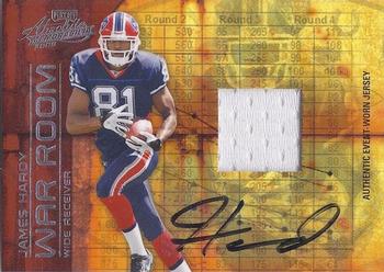 2008 Playoff Absolute Memorabilia - War Room Materials Autographs #WR-18 James Hardy Front