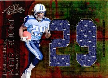2008 Playoff Absolute Memorabilia - War Room Materials Oversize Jersey Number #WR-4 Chris Johnson Front