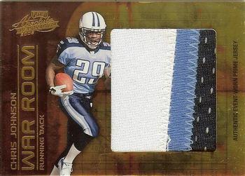 2008 Playoff Absolute Memorabilia - War Room Materials Oversize Prime #WR-4 Chris Johnson Front