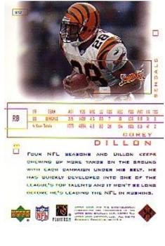 2001 Upper Deck Pros & Prospects #20 Corey Dillon Back