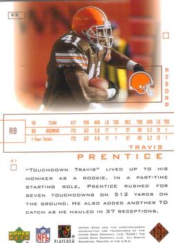 2001 Upper Deck Pros & Prospects #23 Travis Prentice Back