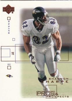 2001 Upper Deck Pros & Prospects #7 Shannon Sharpe Front