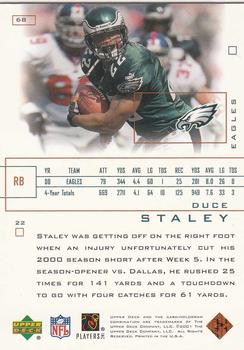2001 Upper Deck Pros & Prospects #68 Duce Staley Back