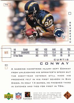 2001 Upper Deck Pros & Prospects #76 Curtis Conway Back