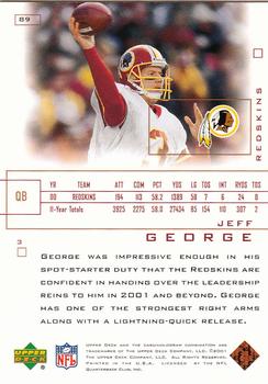 2001 Upper Deck Pros & Prospects #89 Jeff George Back