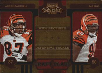 2008 Playoff Contenders - Draft Class #9 Andre Caldwell / Pat Sims Front