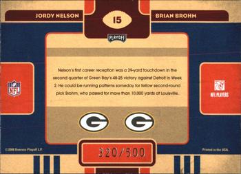 2008 Playoff Contenders - Draft Class #15 Jordy Nelson / Brian Brohm Back