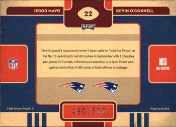 2008 Playoff Contenders - Draft Class #22 Jerod Mayo / Kevin O'Connell Back