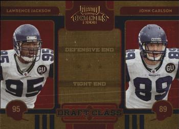 2008 Playoff Contenders - Draft Class #30 Lawrence Jackson / John Carlson Front