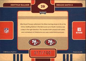 2008 Playoff Contenders - Draft Class Gold #29 Kentwan Balmer / Reggie Smith II Back