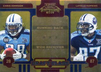 2008 Playoff Contenders - Draft Class Gold #33 Chris Johnson / Lavelle Hawkins Front