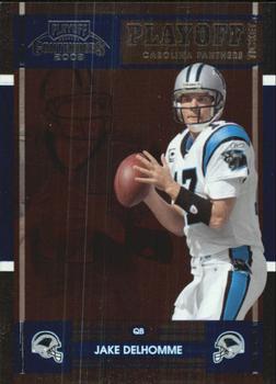 2008 Playoff Contenders - Playoff Ticket #16 Jake Delhomme Front