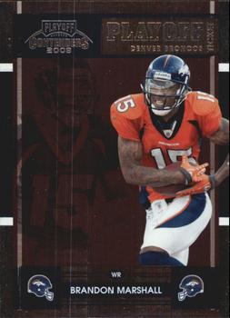 2008 Playoff Contenders - Playoff Ticket #33 Brandon Marshall Front