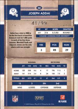 2008 Playoff Contenders - Playoff Ticket #44 Joseph Addai Back