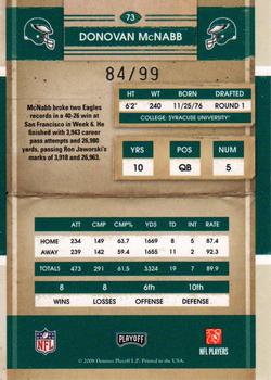 2008 Playoff Contenders - Playoff Ticket #73 Donovan McNabb Back