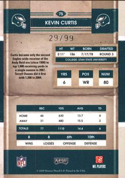 2008 Playoff Contenders - Playoff Ticket #75 Kevin Curtis Back