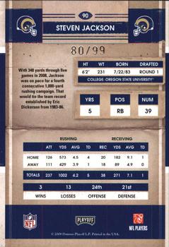 2008 Playoff Contenders - Playoff Ticket #90 Steven Jackson Back