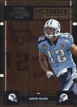 2008 Playoff Contenders - Playoff Ticket #97 Justin Gage Front