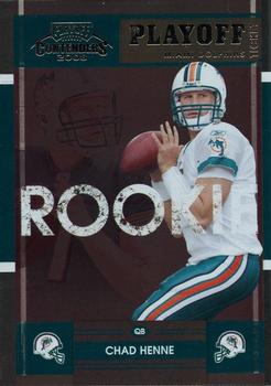 2008 Playoff Contenders - Playoff Ticket #112 Chad Henne Front