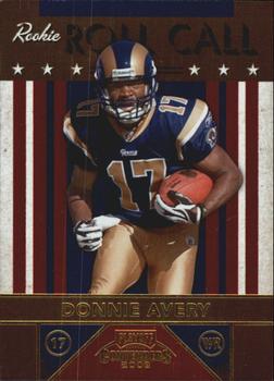 2008 Playoff Contenders - Rookie Roll Call #2 Donnie Avery Front